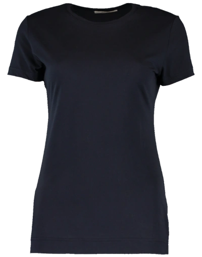 Shop Adam Lippes Crewneck T-shirt In Navy
