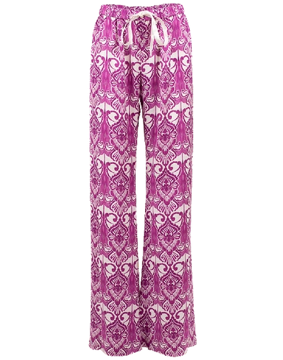 Shop Alexis Odille Print Pant In Mulberry