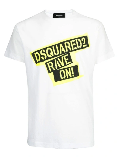 Dsquared2 Rave On Tshirt In White | ModeSens
