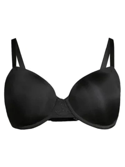 Shop Wacoal Lace Impression Contour Bra In Black