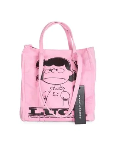 Shop Marc Jacobs Peanuts X  The Tag Tote In Pink