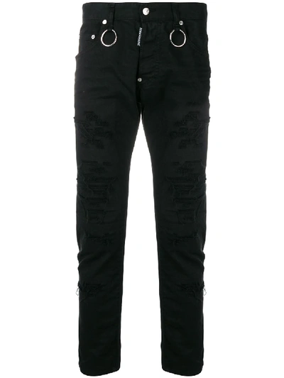 Shop Dsquared2 Skater Jeans In Black