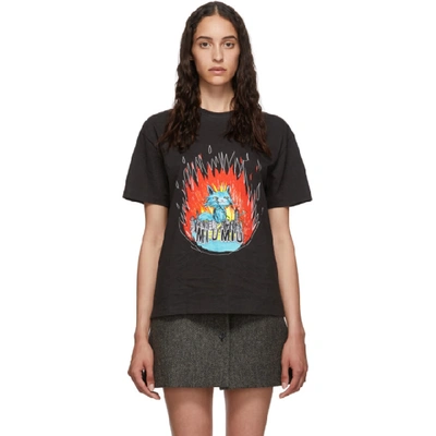 Shop Miu Miu Black Eri Wakiyama Edition  Fantasy T-shirt In F0002 Black