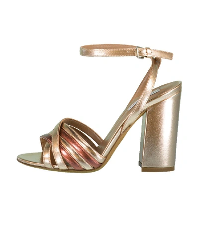 Shop Tabitha Simmons Toni Strappy Block Heel Sandal In Rose Gold