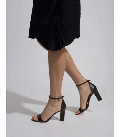 Shop Victoria Beckham Anna Sandal In Black