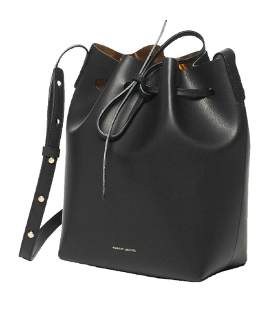 Shop Mansur Gavriel Mini Bucket Bag In Black