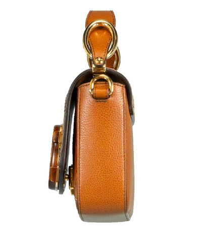 Shop Chloé Chloe C Mini Bag In Caramel