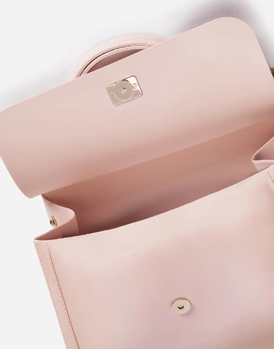 Shop Dolce & Gabbana Large Sicily Bag In Rubber In Pink