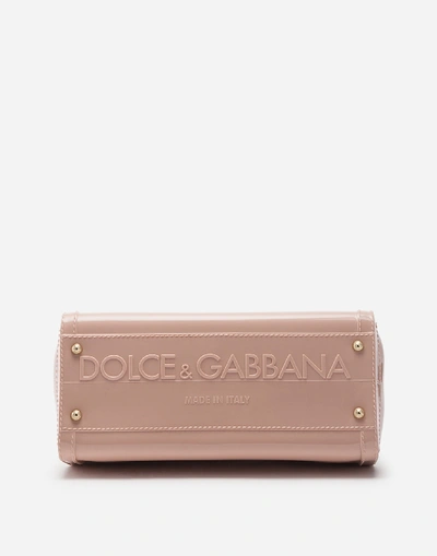 Shop Dolce & Gabbana Large Sicily Bag In Rubber In Pink