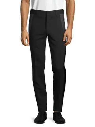 Shop Alexander Mcqueen Wool Blend Pants In Black