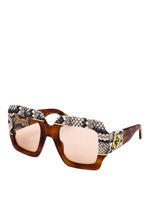 gucci python sunglasses