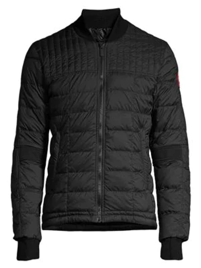 Shop Canada Goose Dunham Quilted Nylon Jacket In Black