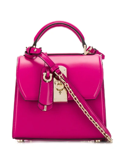Shop Ferragamo Mini Tote Bag In Pink