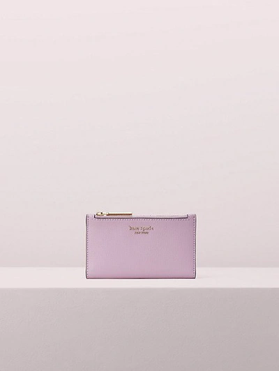 Shop Kate Spade Sylvia Small Slim Bifold Wallet In Orchid