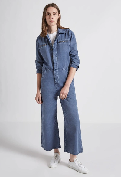 Shop Current Elliott The Penny Coverall In Bijou Blue