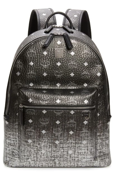 Shop Mcm Stark Gradation Backpack In Silver