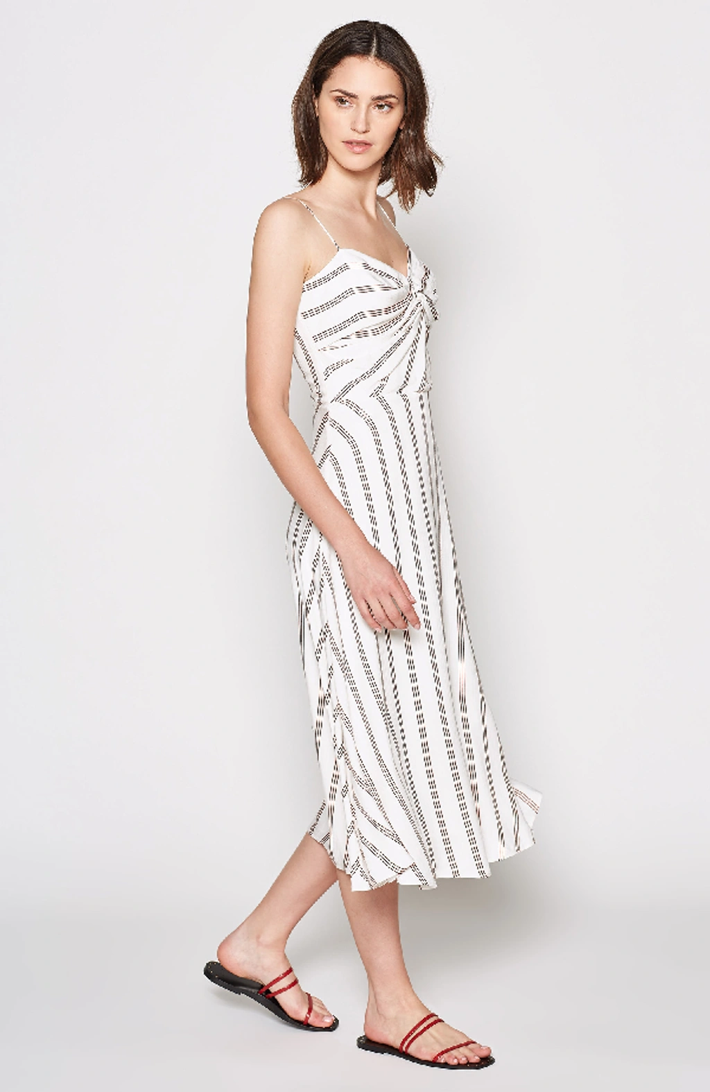 Joie Chalten Striped Midi Dress In Porcelain ModeSens