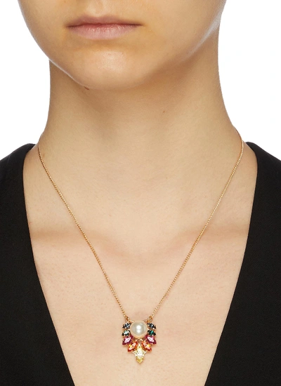 Shop Anton Heunis Swarovski Crystal Pearl Pendant Necklace