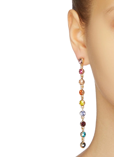 Shop Kenneth Jay Lane Glass Crystal Linear Drop Earrings