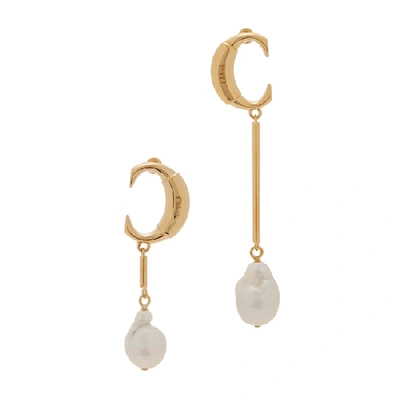 Shop Chloé Darcey C Gold-tone Earrings