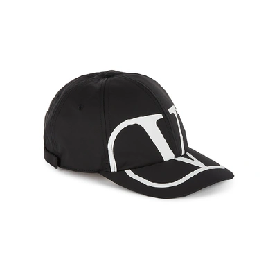 Shop Valentino Vltn Black Shell Cap