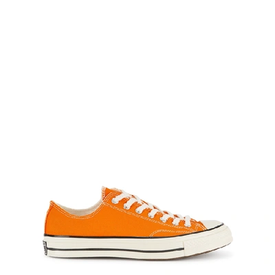 Shop Converse Chuck 70 Orange Canvas Sneakers