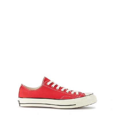 Shop Converse Chuck 70 Red Canvas Sneakers