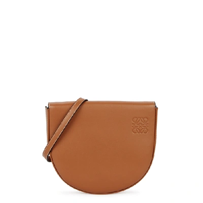 Shop Loewe Heel Mini Leather Cross-body Bag In Tan