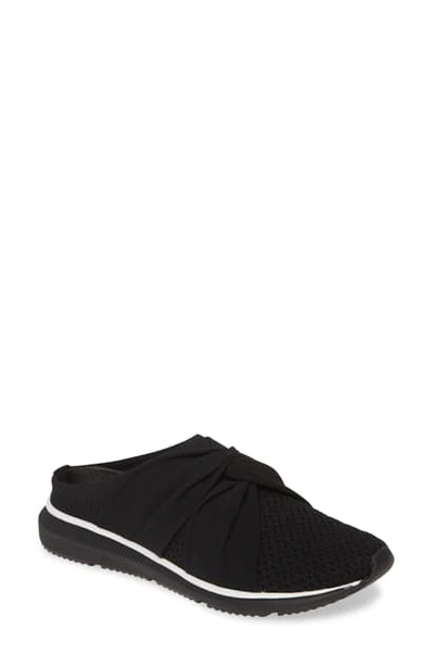 Shop Eileen Fisher Xenia Sneaker Mule In Black Leather