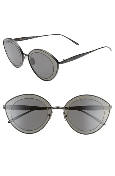 Shop Alaïa 48mm Cat Eye Sunglasses In Black