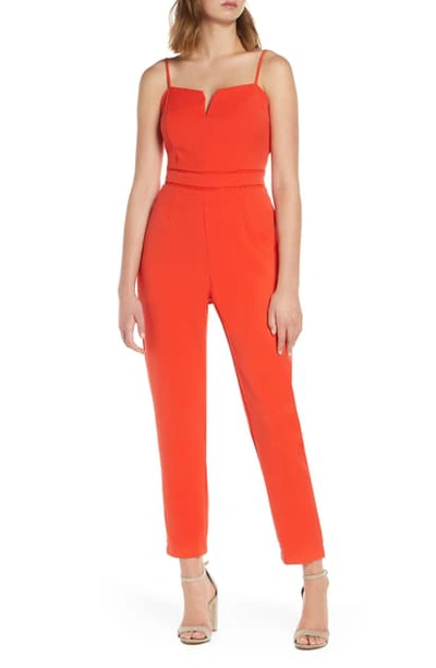 Shop Adelyn Rae Brinley Jumpsuit In Poppy