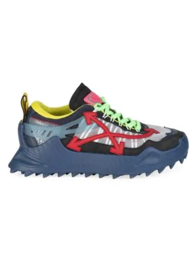 Shop Off-white Odsy Sneakers In Blue Red