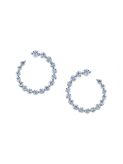 Shop Anita Ko Garland Earrings In Silver
