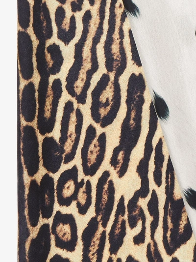 Shop Burberry Vintage Check And Animal Print Silk Scarf In Multicolor