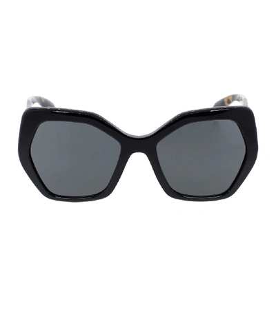 Shop Prada Heritage Butterfly Sunglasses In Black