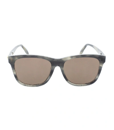 Shop Alexander Mcqueen Acetate Sunglasses In Grey