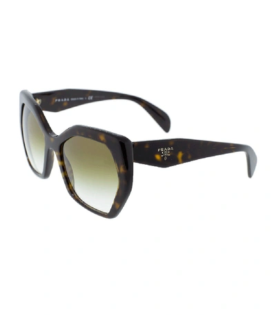 Shop Prada Heritage Butterfly Sunglasses In Havana