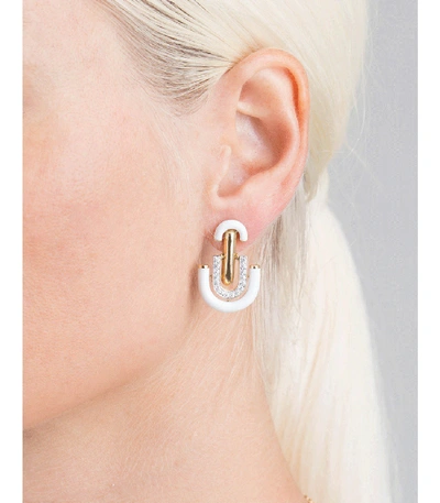 Shop David Webb Unity Earrings In Yellow Gold