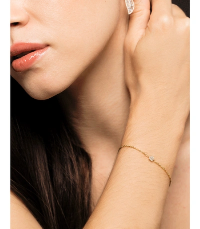 Shop Anita Ko Asscher Diamond Chain Bracelet In Yellow Gold