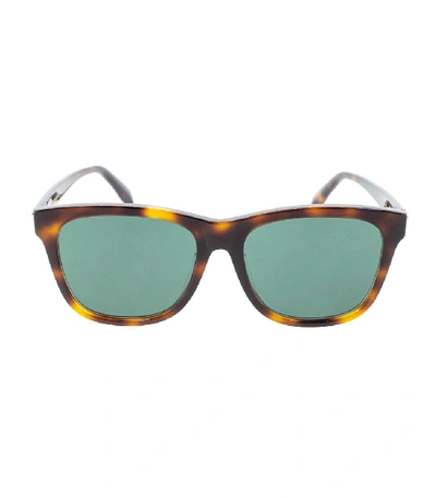 Shop Alexander Mcqueen Acetate Sunglasses In Green