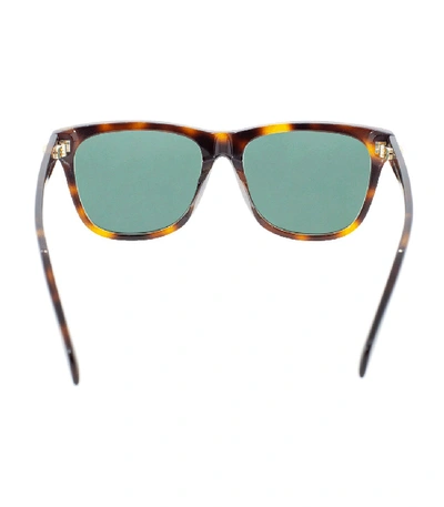 Shop Alexander Mcqueen Acetate Sunglasses In Green