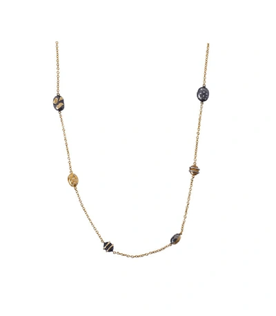 Shop Yossi Harari Helen Mini Wrap Necklace In Yellow Gold