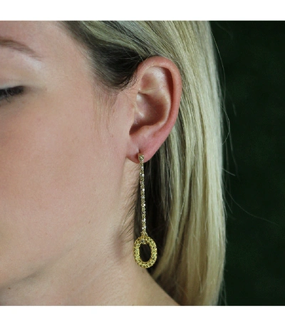 Shop Carolina Bucci 1885 Yellow Sapphire Link Earrings In Yellow Gold