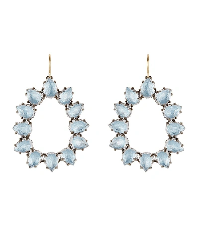 Shop Larkspur & Hawk Caterina Small Frame Earrings In Silver