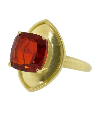Shop Irene Neuwirth Jewelry Fire Opal Ring In Yellow Gold