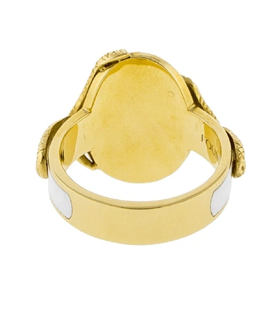 Shop Foundrae Wholeness Cigar Band Ring In Yellow Gold