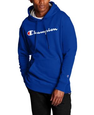 mens champion hoodie blue