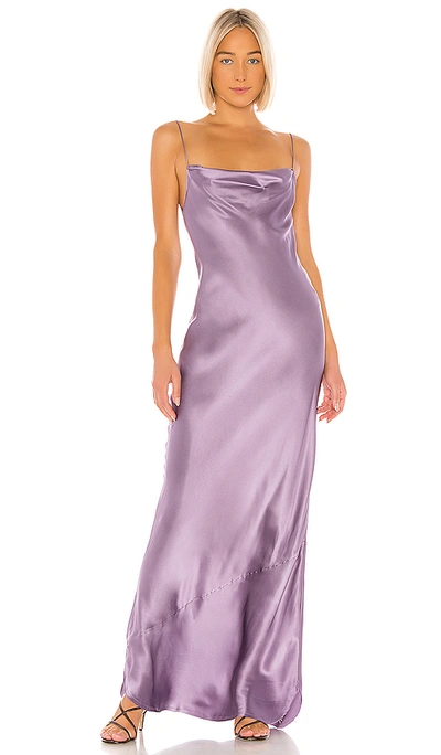 Shop Nili Lotan Juella Gown In Lilac