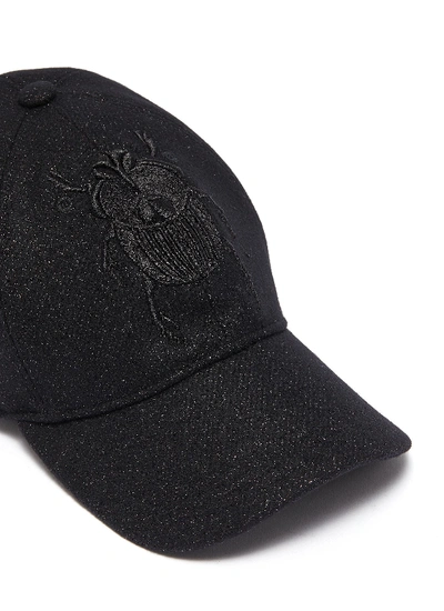 Shop Alexander Mcqueen Embroidered Beetle Baseball Cap