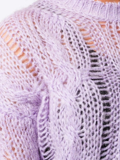 Shop Acne Studios Kella Cable Knit Sweater